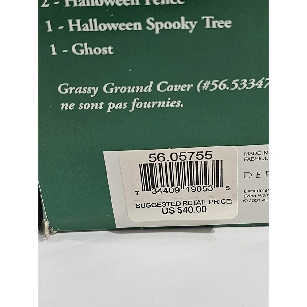 Department 56 Autumn Halloween Landscape Set 56.05755 Village Accessory 6 Piece